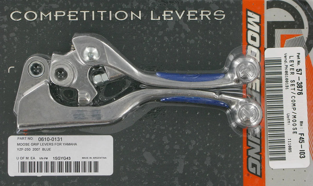 Moose Offroad Competition Lever Set - Blue 1SGYG43 - Side View