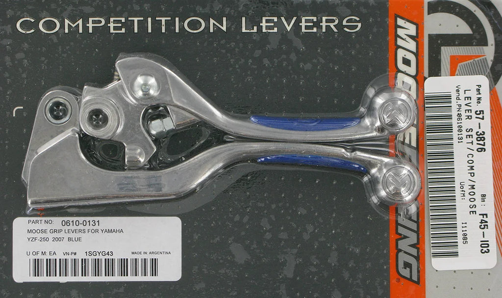Moose Offroad Competition Lever Set - Blue 1SGYG43 - Side View