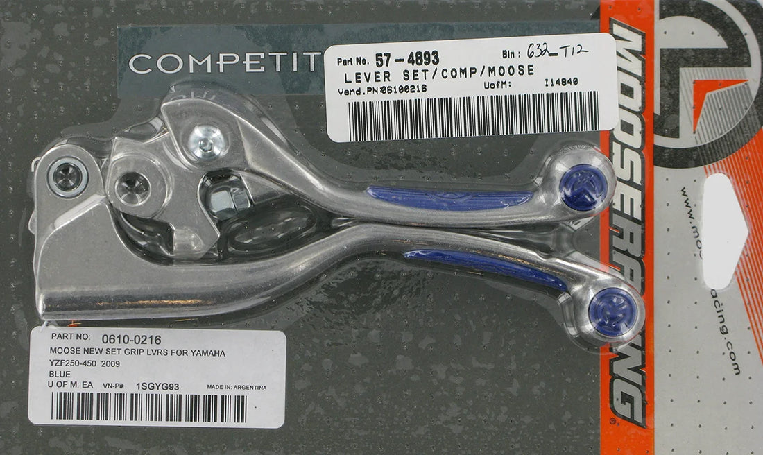 Moose Offroad Competition Lever Set - Blue 1SGYG93 - Side View