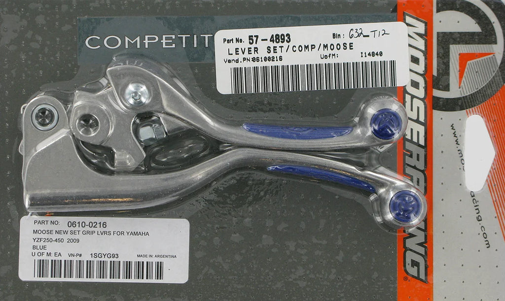 Moose Offroad Competition Lever Set - Blue 1SGYG93 - Side View