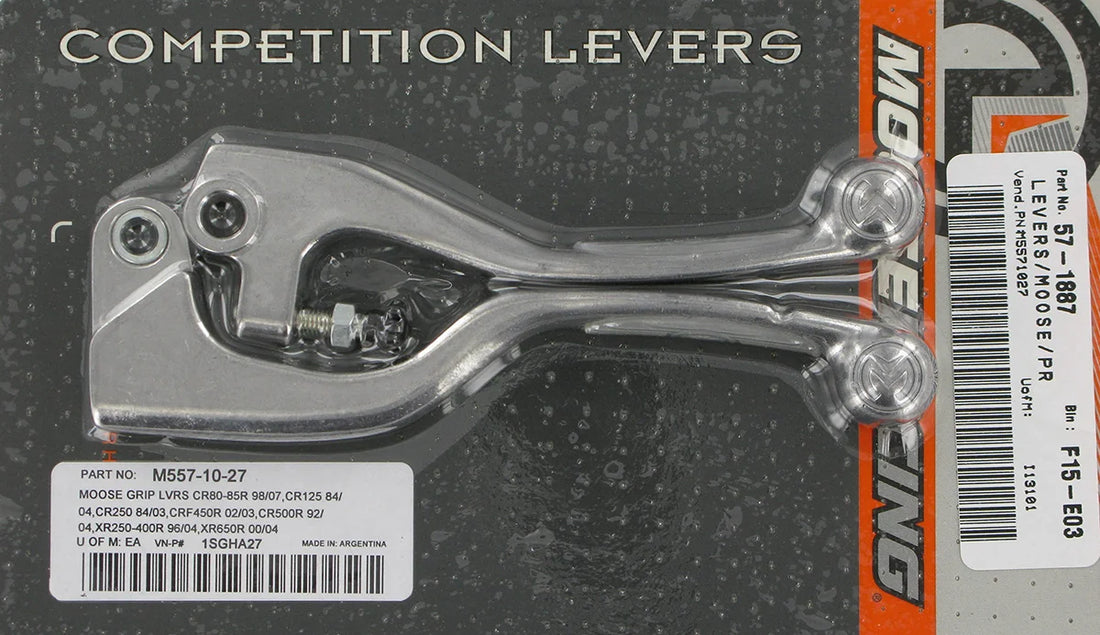 Moose Offroad Competition Lever Set - Clear 1SGHA27 - Side View