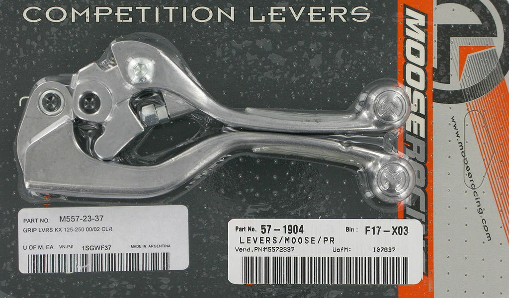 Moose Offroad Competition Lever Set - Clear 1SGWF37 - Side View