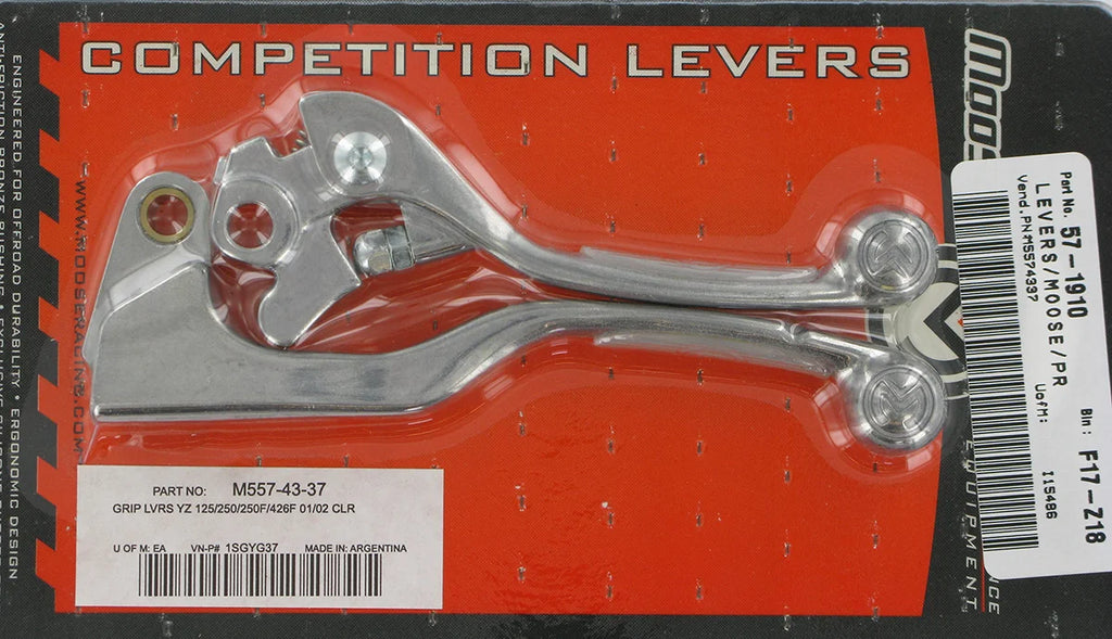 Moose Offroad Competition Lever Set - Clear 1SGYG37 - Side View