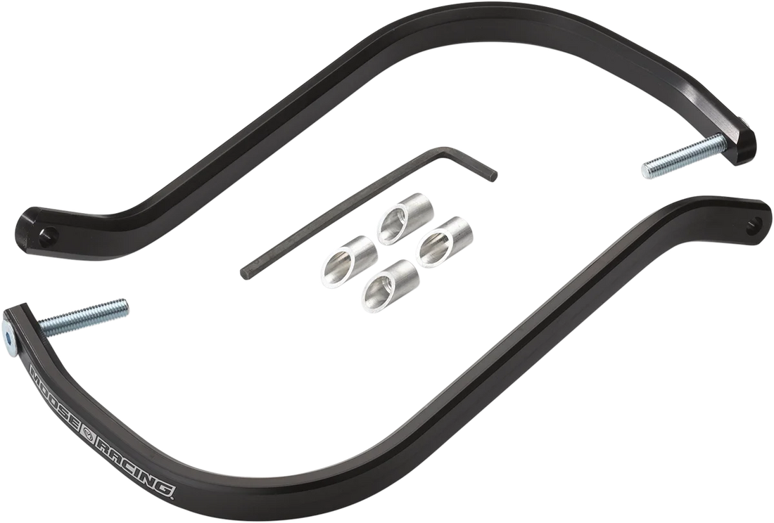 Moose Offroad Contour Handguard Bars - Replacement - Silver 50-5200 - Side View