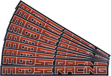 Load image into Gallery viewer, Moose Offroad Decal - Moose Corporate - Orange/White - 6" 4320-2410 - Side View