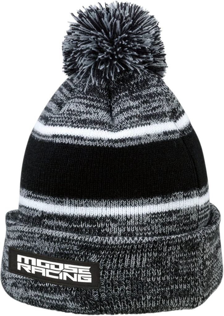 Moose Offroad Drift Knit Beanie - Black/Gray 2501-2989 - Main Product View
