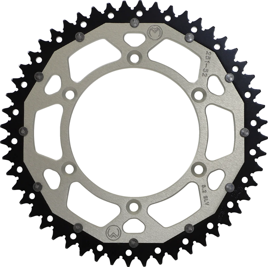 Moose Offroad Dual Sprocket - 52 Tooth - Silver 1210-251-52-11X fits Yamaha - Main Product View