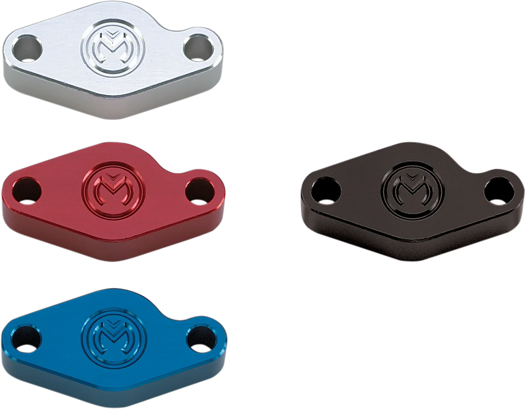 Moose Offroad E-Brake Block-Off Plate - Polished BL-BP6061P - Main Product View