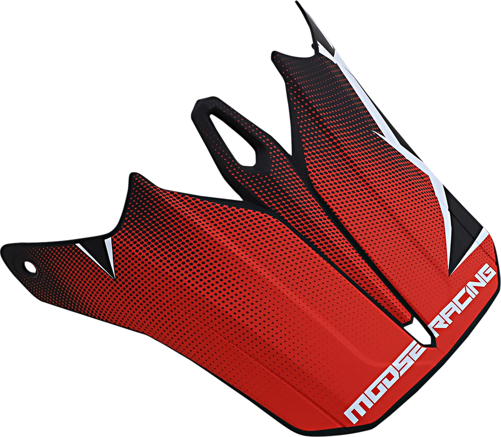 Moose Offroad F.I. Agroid Visor Kit - Red/Black 0132-1412 - Main Product View