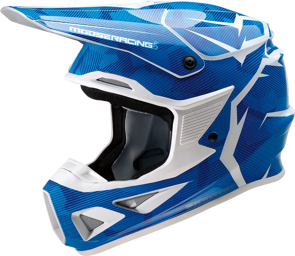 Moose Offroad F.I. Helmet - Agroid Camo - MIPS® - Blue/White - Small 0110-7767 - Main Product View