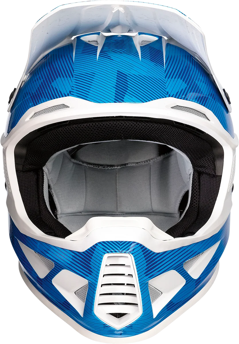 Moose Offroad F.I. Helmet - Agroid Camo - MIPS® - Blue/White - XL 0110-7770 - Side View