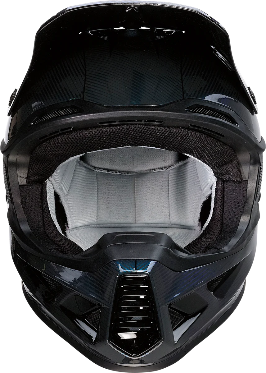 Moose Offroad F.I. Helmet - Agroid Camo - MIPS® - Iridescent Blue - Large 0110-7755 - Back View