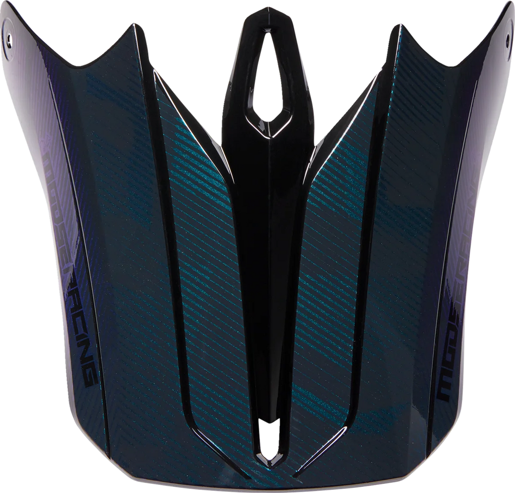 Moose Offroad F.I. MIPS® Visor Kit - Agroid Camo - Iridescent Blue 0132-1576 - Main Product View