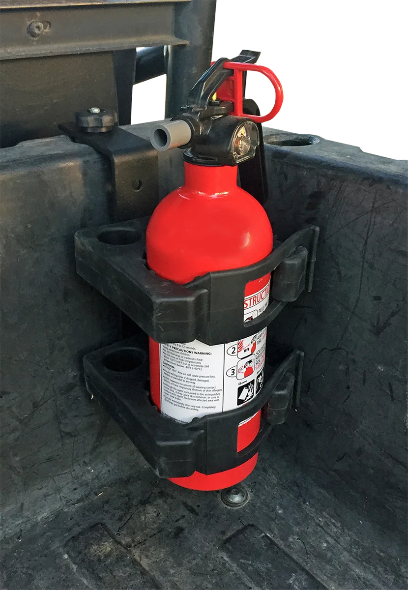 Moose Offroad Fire Extinguisher Holder R-3038 fits Polaris Ranger - Side View