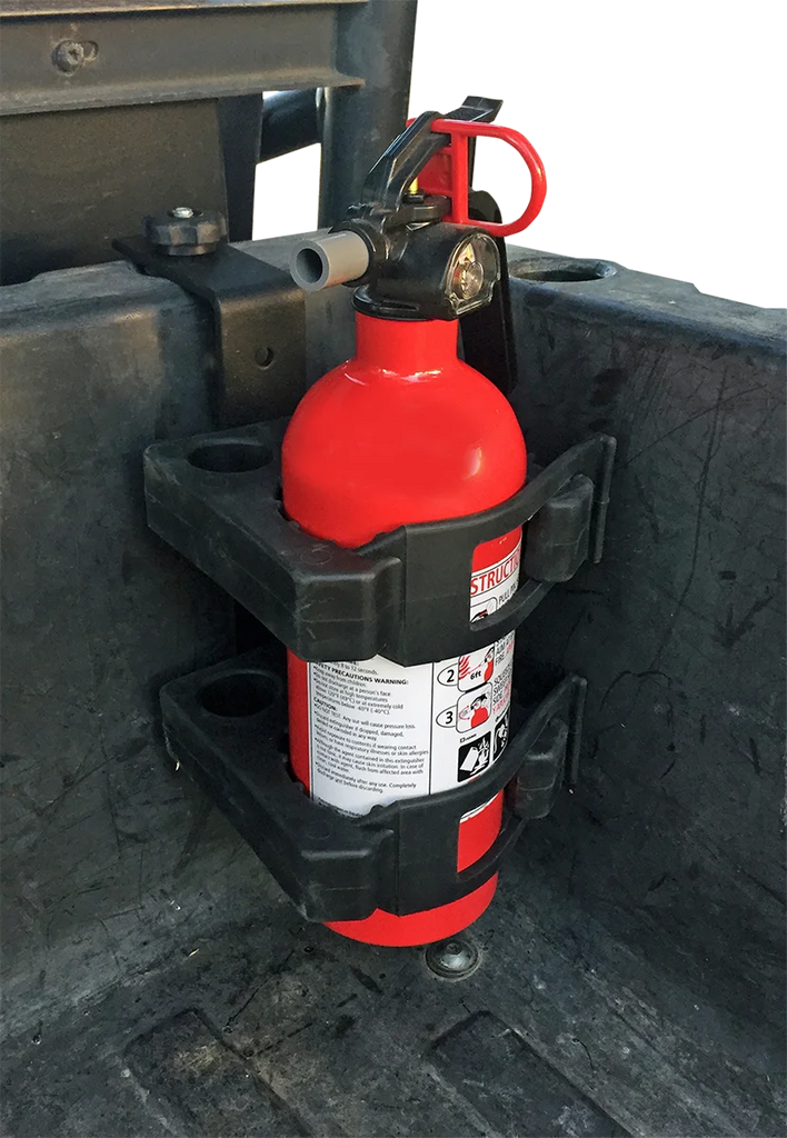 Moose Offroad Fire Extinguisher Holder R-3038 fits Polaris Ranger - Side View