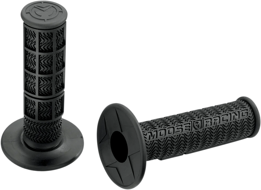 Moose Offroad Flange Style Stealth MX Grips - Black B01MXB - Main Product View