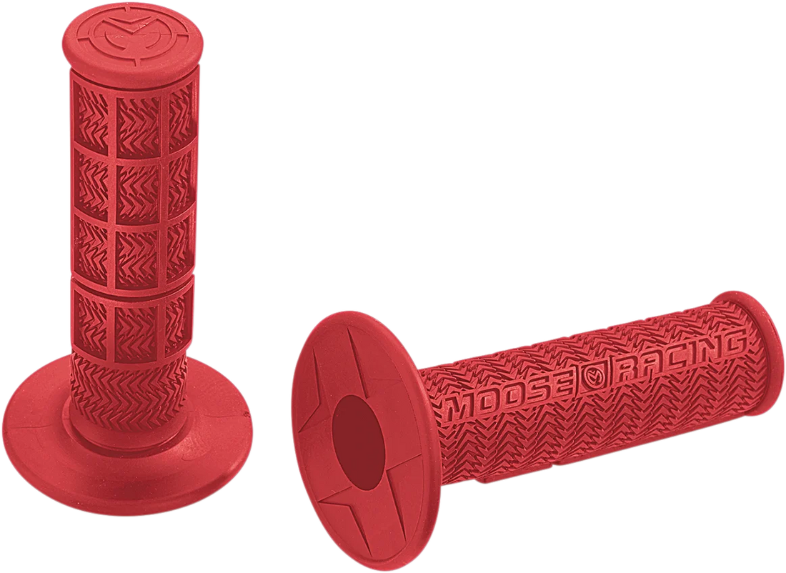 Moose Offroad Flange Style Stealth MX Grips - Black B01MXB - Side View