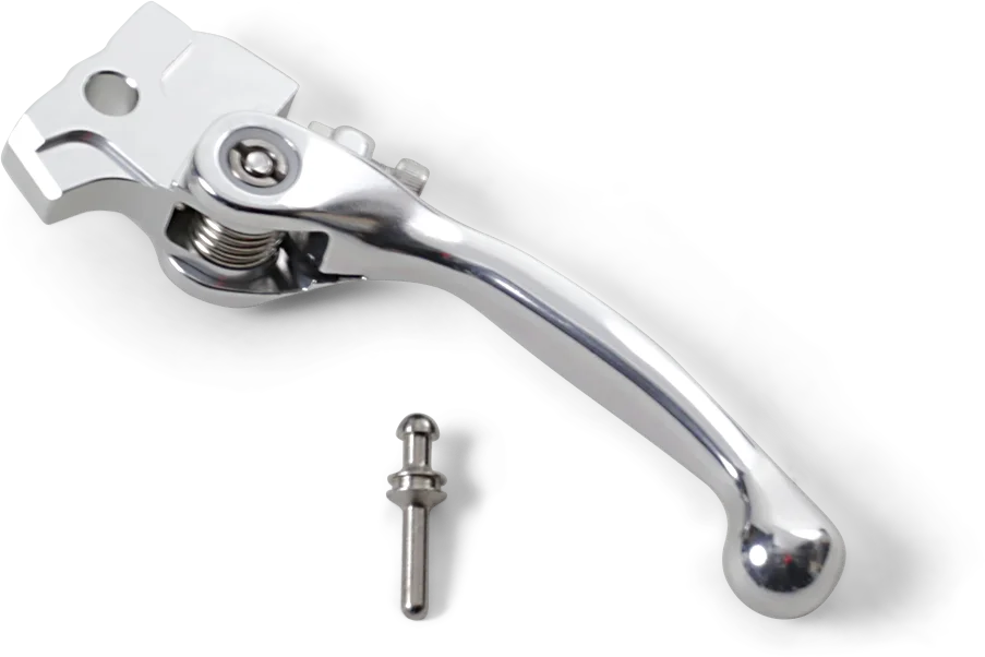 Moose Offroad Flex FG Forged 6061-T6 Brake Lever - Silver H07-5930 BS - Side View