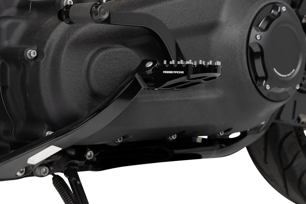 Moose Offroad Foot Pegs - Black - Driver M-80-500 - Side View