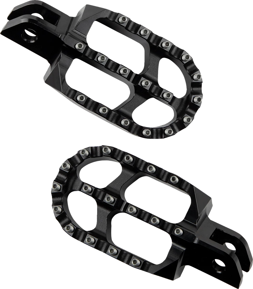 Moose Offroad Foot Pegs - Black - Passenger M80-550 - Side View