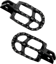 Load image into Gallery viewer, Moose Offroad Foot Pegs - Black - Passenger M80-550 - Side View