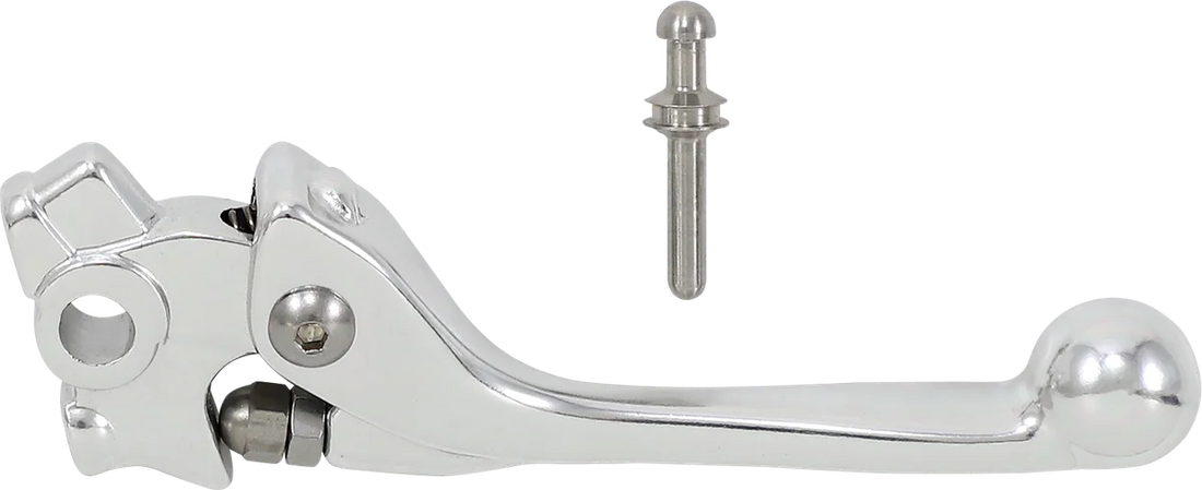 Moose Offroad Forged 6061-T6 Brake Lever - Silver H07-2910BS - Side View