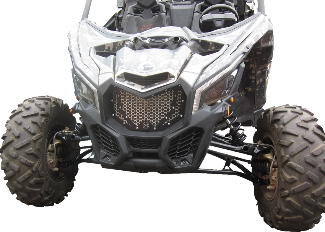 Moose Offroad Front Grille - 500-1072-PU fits Can-Am X3 - Installation View