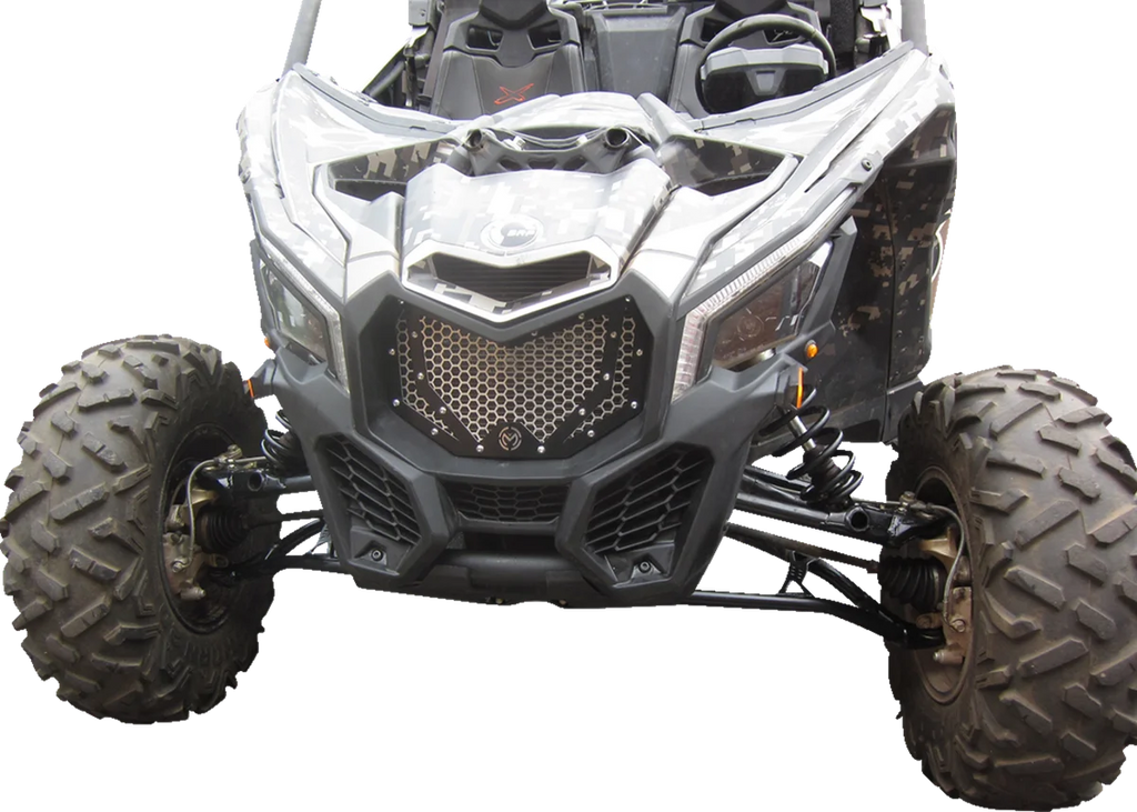 Moose Offroad Front Grille - 500-1072-PU fits Can-Am X3 - Installation View