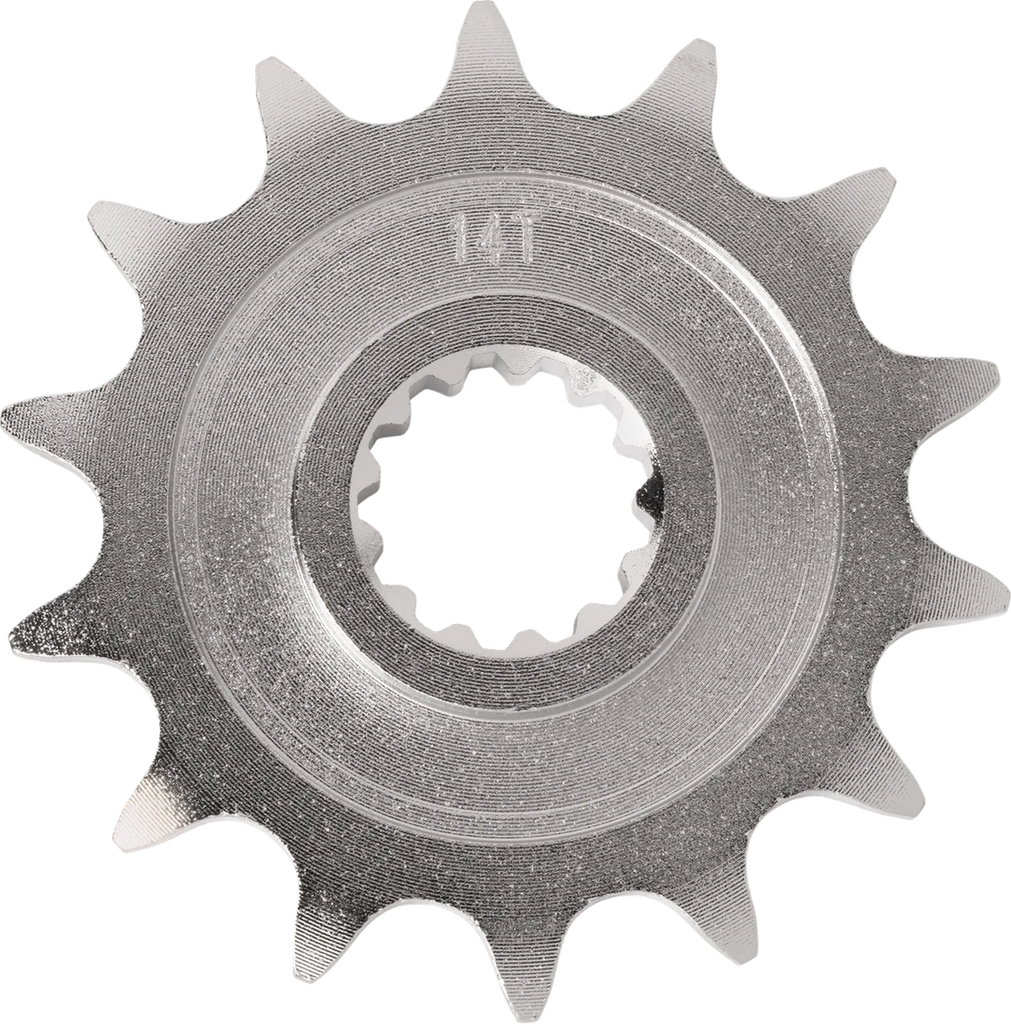 Moose Offroad Front Sprocket - 14 Tooth - Kawasaki/Suzuki 26-3132-14CRMO - Side View