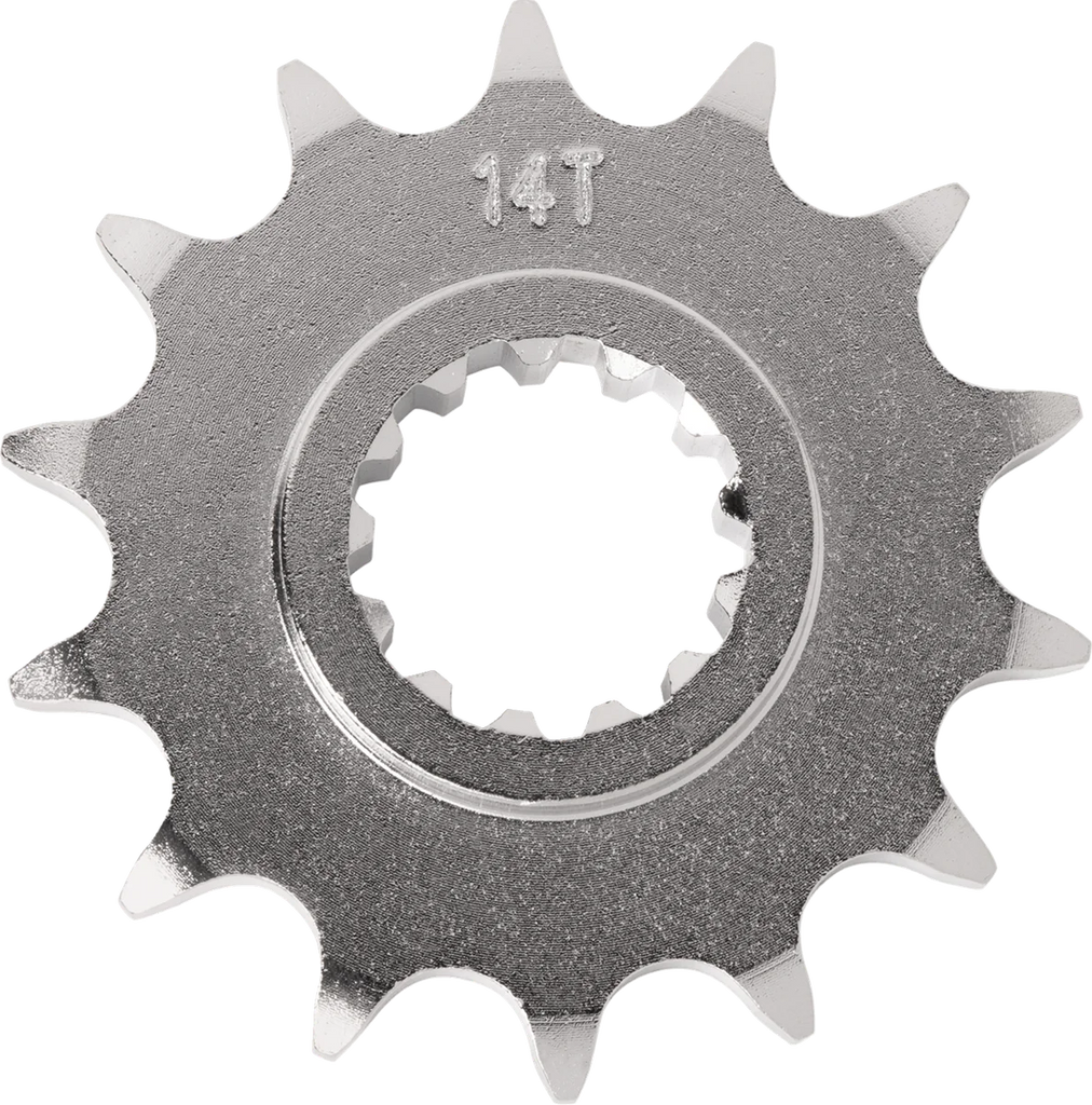 Moose Offroad Front Sprocket - 14 Tooth - Kawasaki/Suzuki 26-3148-14CRMO - Side View