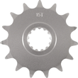 Load image into Gallery viewer, Moose Offroad Front Sprocket - 15 Tooth - XTZ 750 26-4154-15CRMO - Main Product View