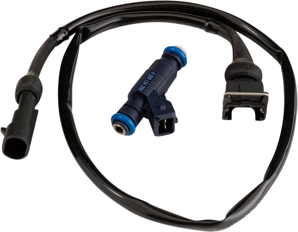 Moose Offroad Fuel Injector with Pigtail - 100-5266-PU fits Polaris - Side View