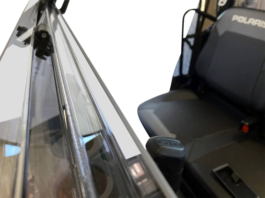 Moose Offroad Full Folding Windshield - Deluxe - V000265-12200M fits Ranger - Installation View