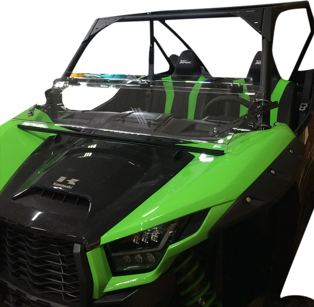 Moose Offroad Full Folding Windshield - KRX LEMA100-0048 - Main Product View