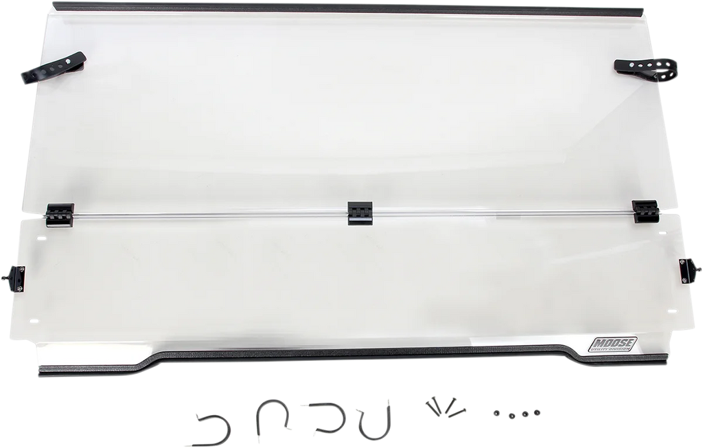 Moose Offroad Full Folding Windshield - LEMA100-0009 fits Mule - Main Product View