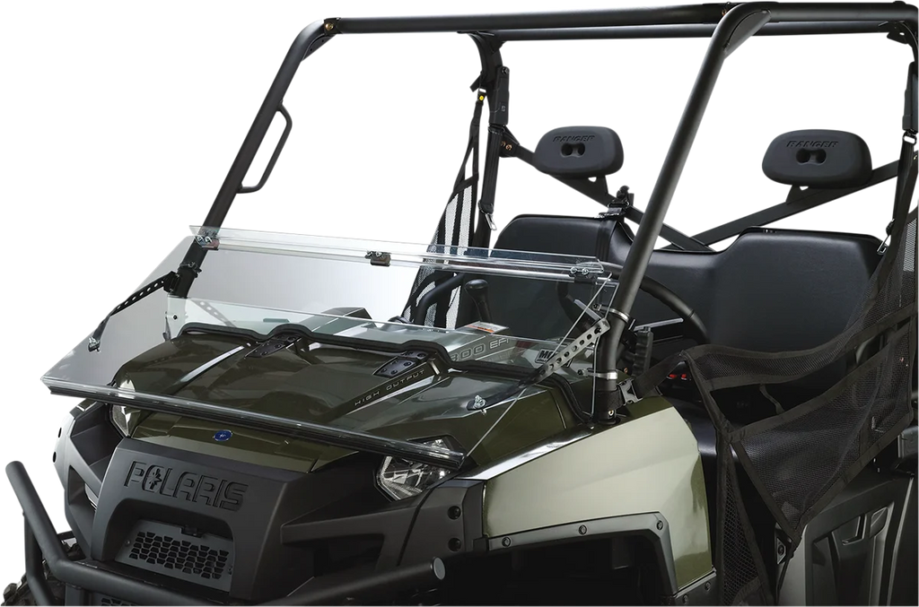Moose Offroad Full Folding Windshield - LEMA100-0013 fits Ranger - Side View