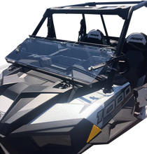 Load image into Gallery viewer, Moose Offroad Full Folding Windshield - LEMA100-0046 fits RZR XP - Side View