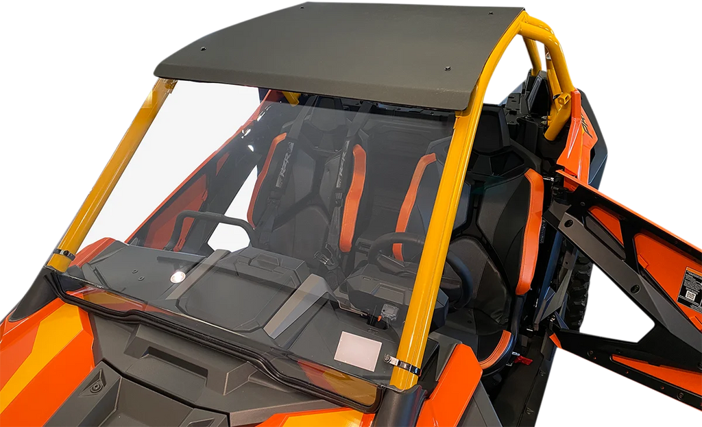 Moose Offroad Full Windshield - V000221-12200M fits RZR PRO - Back View