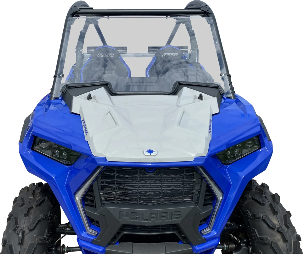 Moose Offroad Full Windshield - V000282-12200M fits RZR Trail - Back View