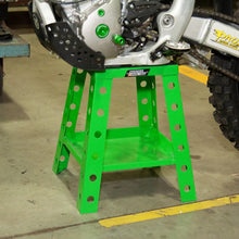Load image into Gallery viewer, Moose Offroad Fundamental Bike Stand - Green 4101-0405 - Side View