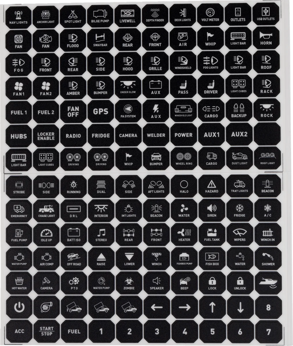 Moose Offroad Gang Switch Panel - 12 Position 90-200-PU - Additional View 5
