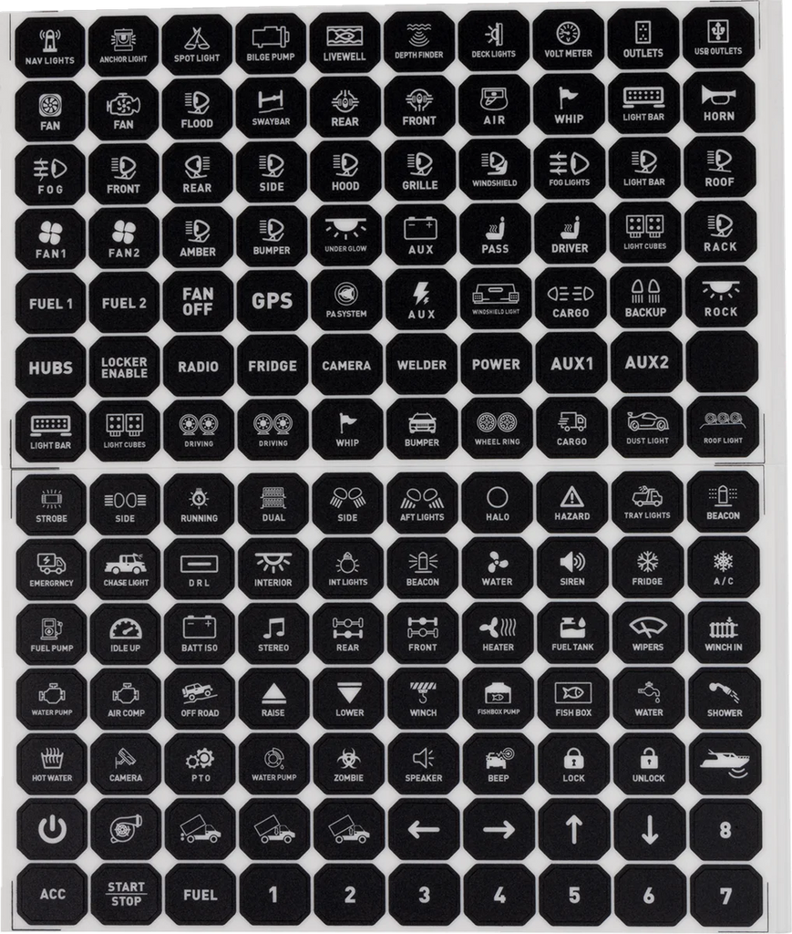 Moose Offroad Gang Switch Panel - 12 Position 90-200-PU - Additional View 5