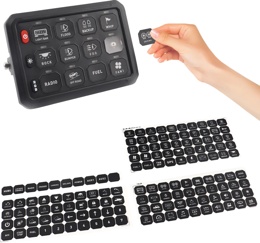 Moose Offroad Gang Switch Panel - 12 Position 90-200-PU - Additional View 6