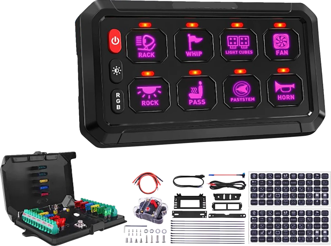 Moose Offroad Gang Switch Panel - 12 Position 90-200-PU - Additional View 7
