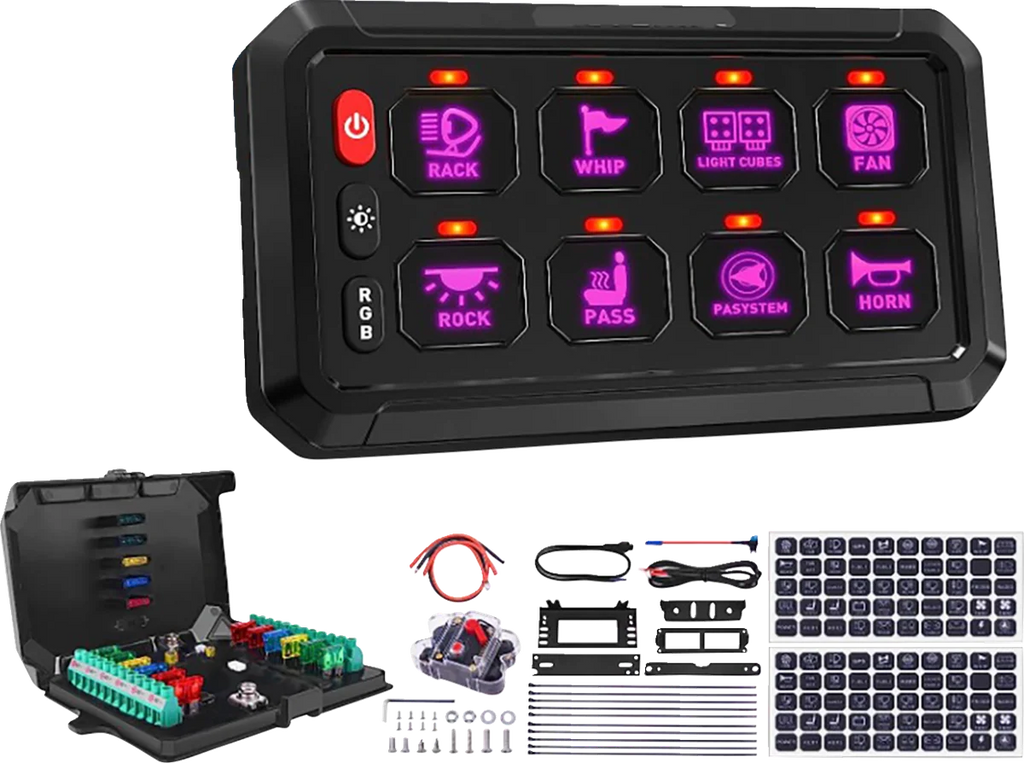 Moose Offroad Gang Switch Panel - 12 Position 90-200-PU - Additional View 7