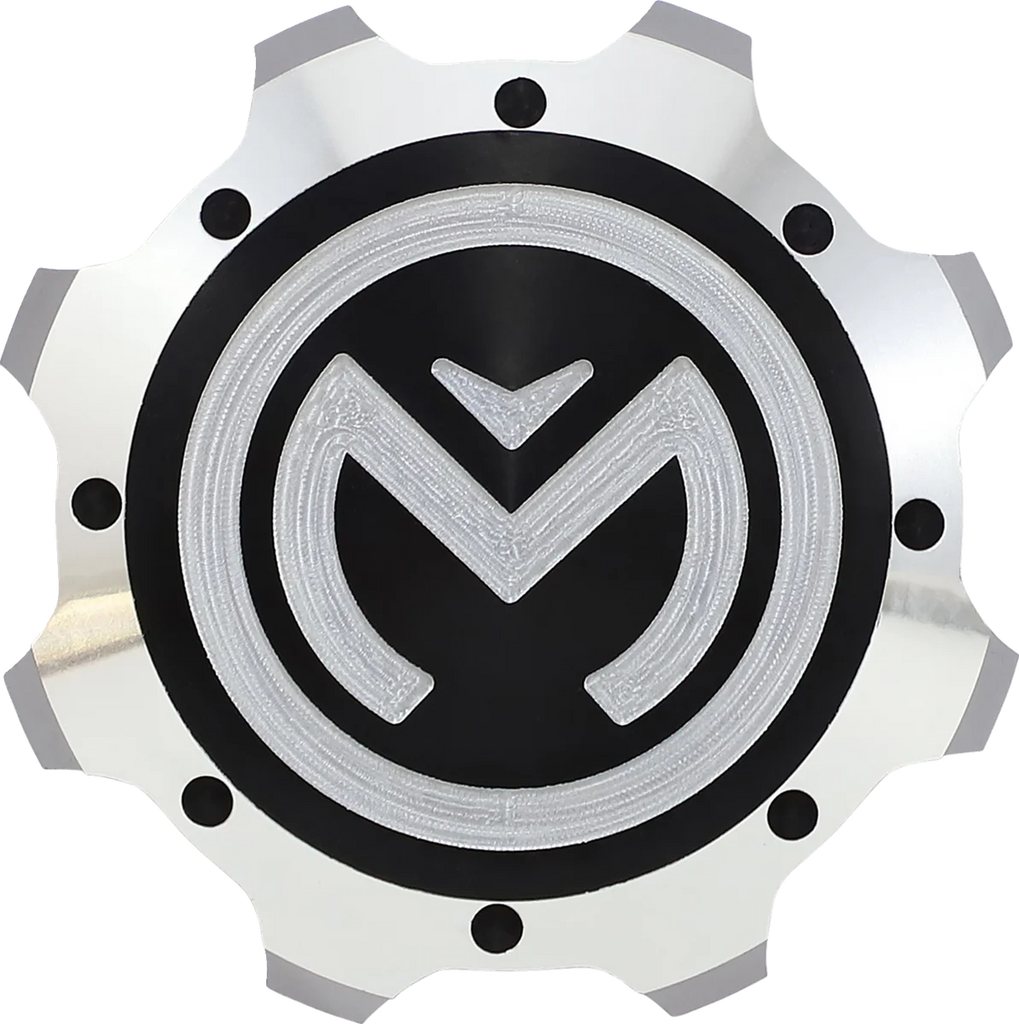 Moose Offroad Gas Cap - Silver/Black 100-4108-PU fits Polaris - Main Product View