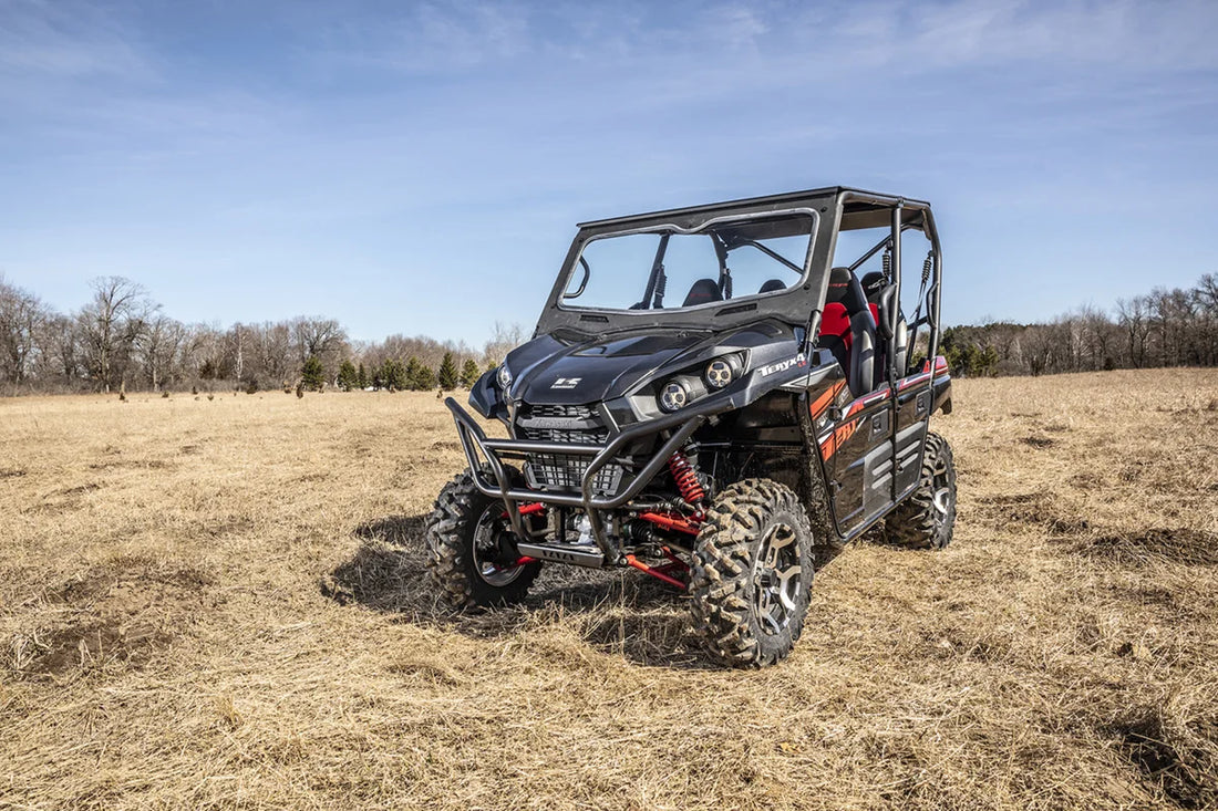 Moose Offroad Glass Windshield - 28310M fits Kawasaki Teryx - Installation View