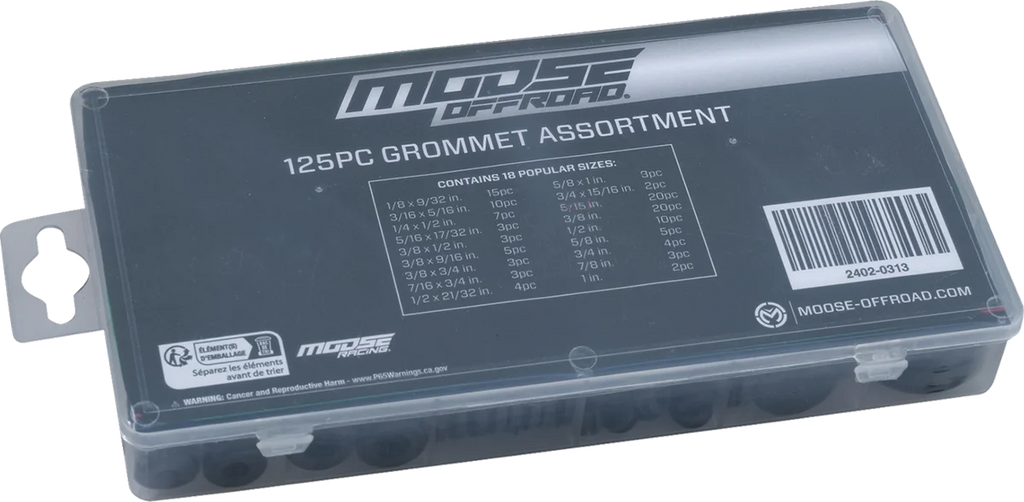Moose Offroad Grommet - Assortment - 125 Piece Q15-6060 - Side View