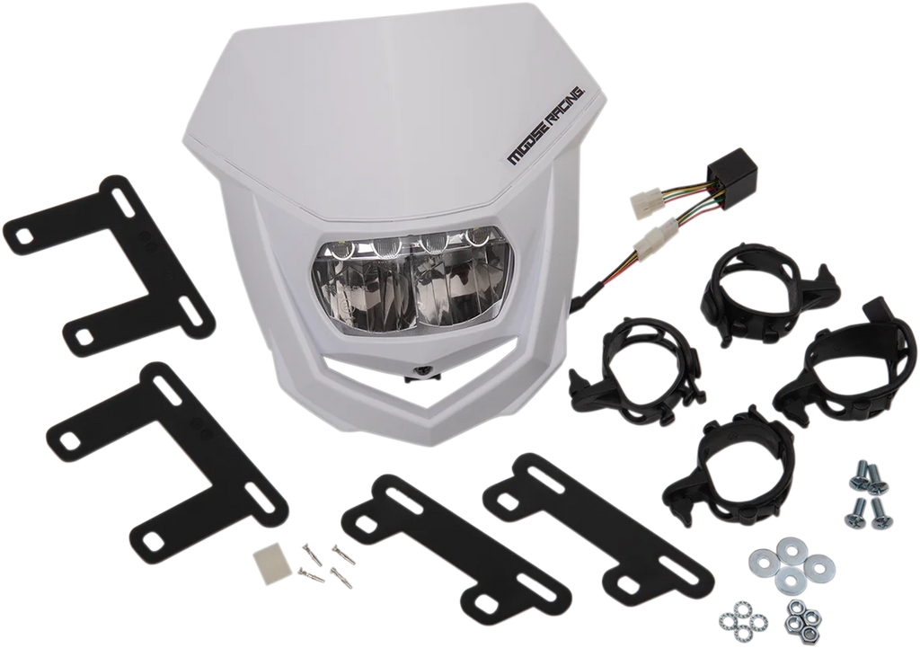 Moose Offroad Halo LED Headlight - White 8667100008 - Detail View