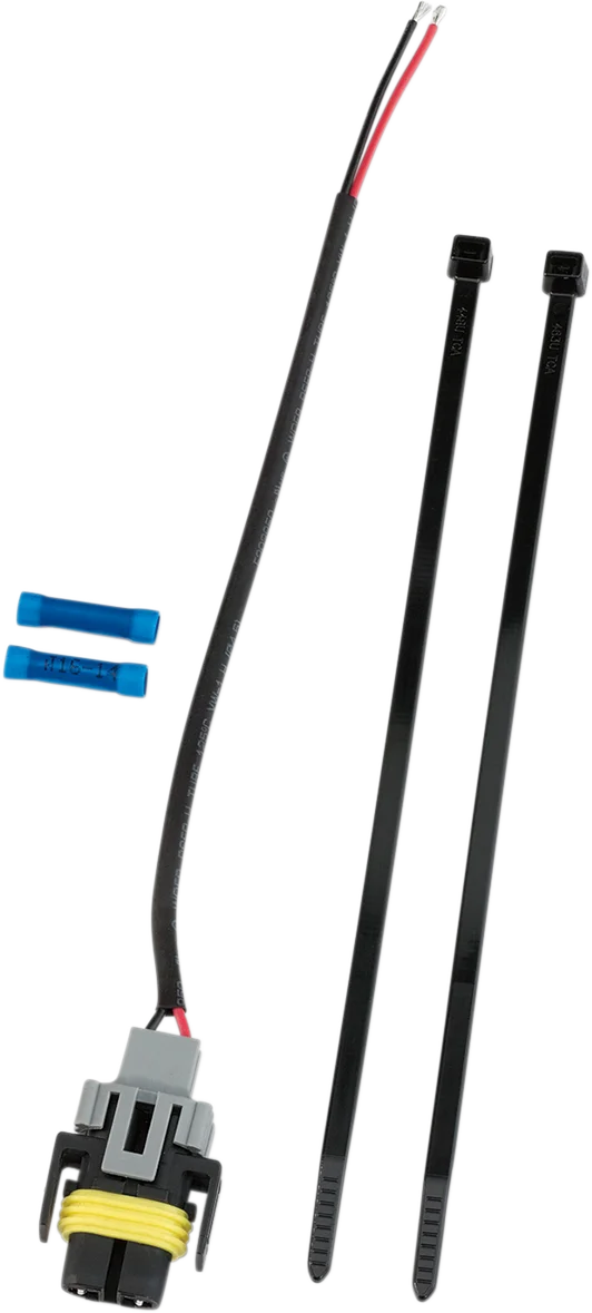 Moose Offroad Headlight Pigtail Harness - 100-1356-PU fits Polaris - Side View